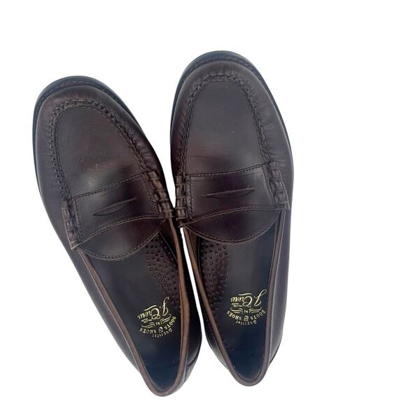 J. Crew Classic Camden Penny Leather Loafers Shoes Round Toe Brown Size 8 NWOB - Picture 7 of 11